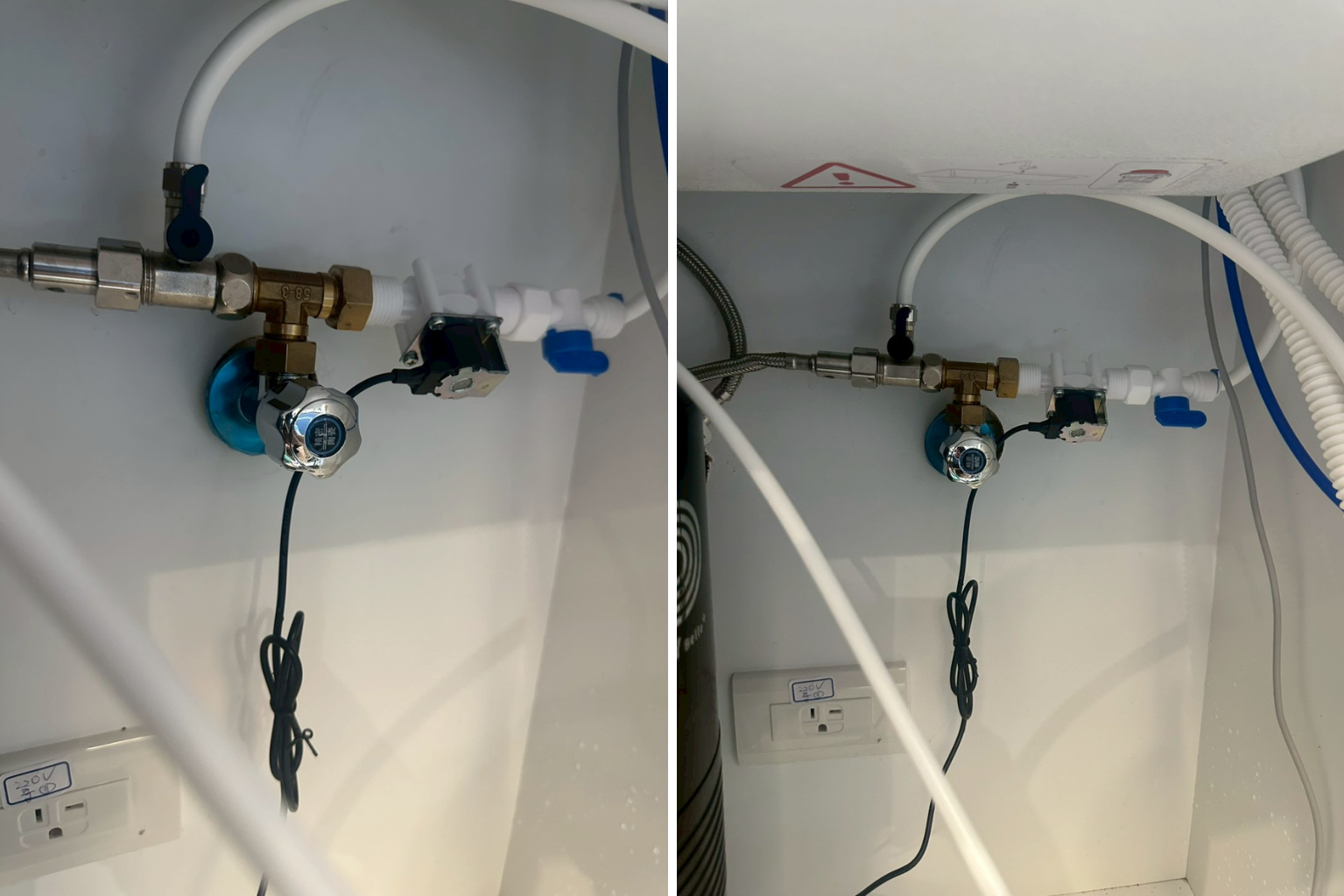 竹北廚房漏水案例：水槽下方積水，竟是三角凡爾老化斷裂