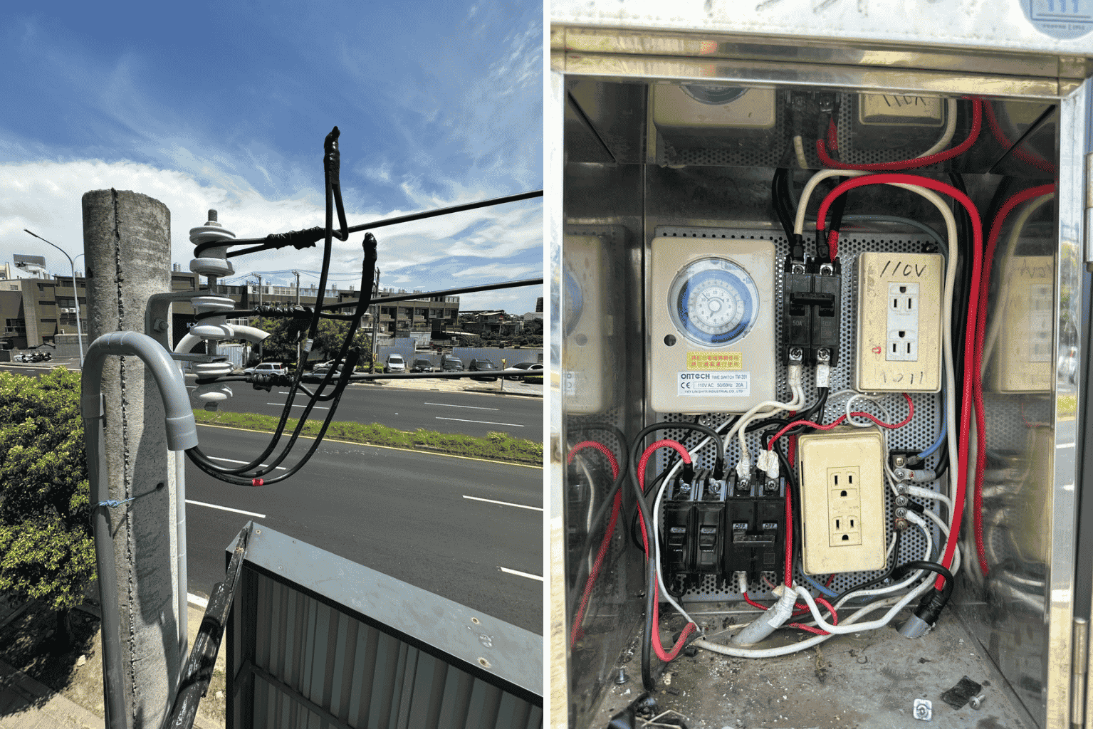【竹北電力工程案例】享佳車業電錶座、進戶線更換｜老舊供電設備更新