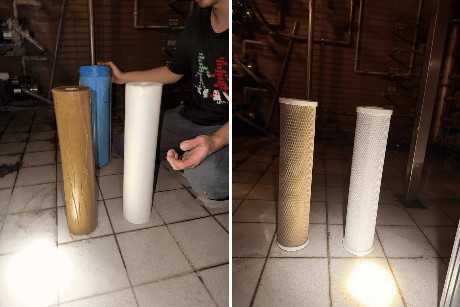 【竹北全戶濾水器案例】家中出水突然變小？更換大胖濾芯後恢復正常
