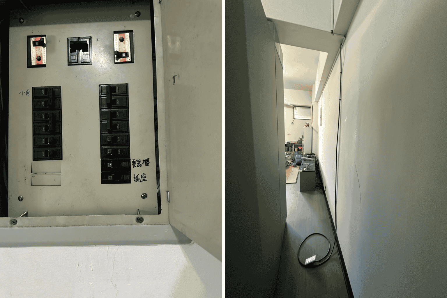 【新竹裝潢水電案例】客製電器櫃插座新增｜配合櫃體尺寸、PS板與預留孔施工