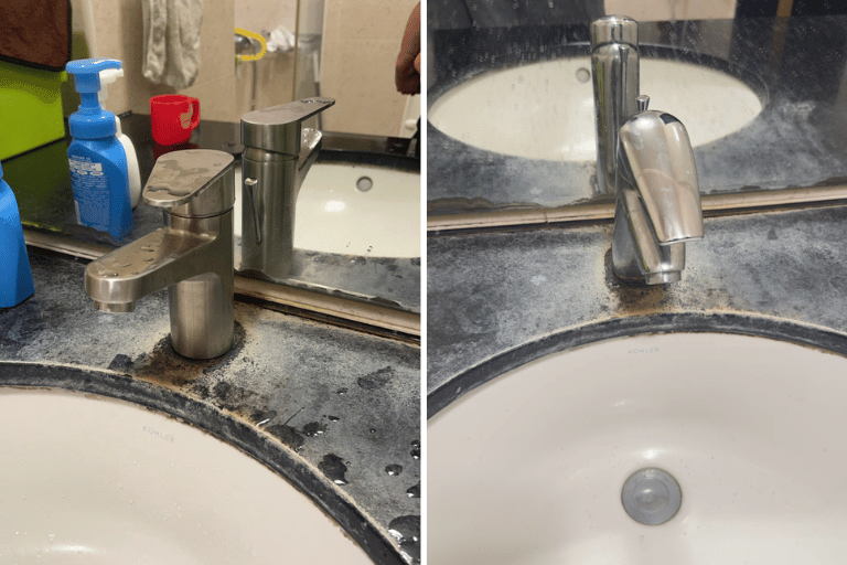 竹北洗手台水龍頭及P型排水管更換工程案例